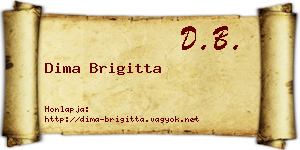 Dima Brigitta névjegykártya